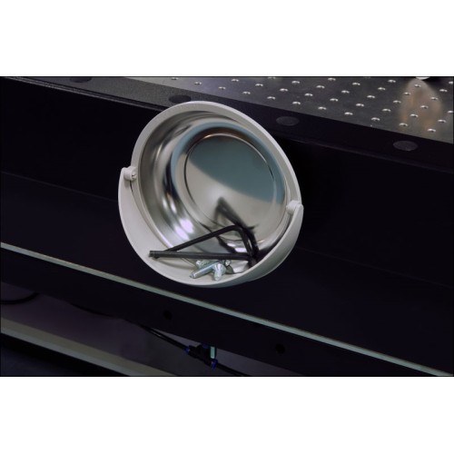 Magnetic Parts Tray with Pivoting Plastic Cowl  6" Round